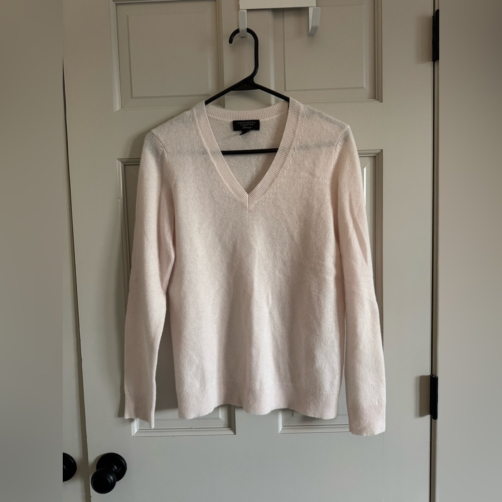 Charter Club Light Pink V-Neck Sweater